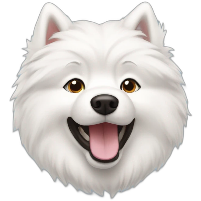 Samoyed dog emoji