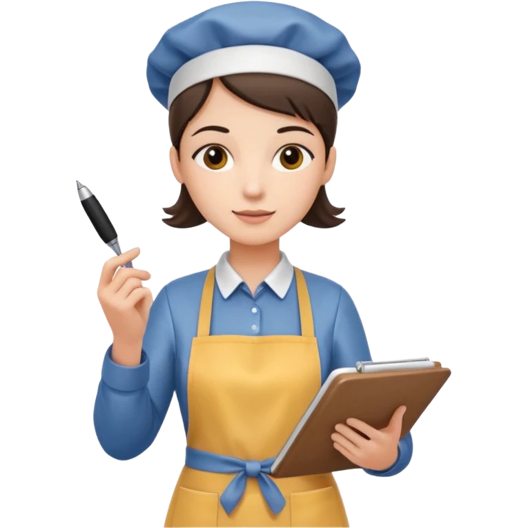 Tomando pedidos emoji