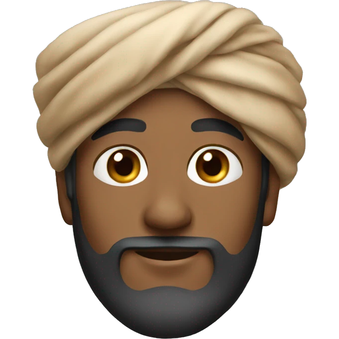 A man wearing an Omani turban emoji
