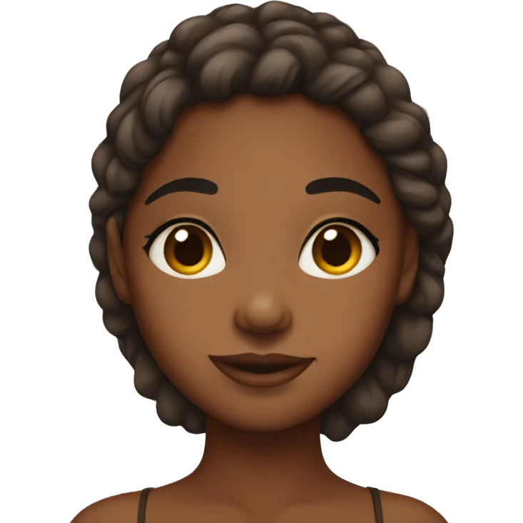 Brown skin girl  emoji