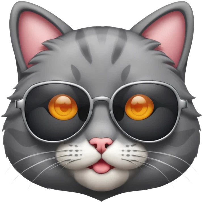 Cat wearing sunglasses emoji