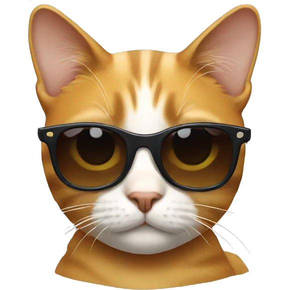 Cat with sunglasses emoji