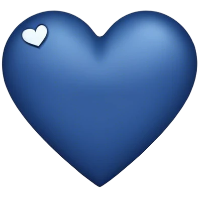 Corazón azul oscuro emoji