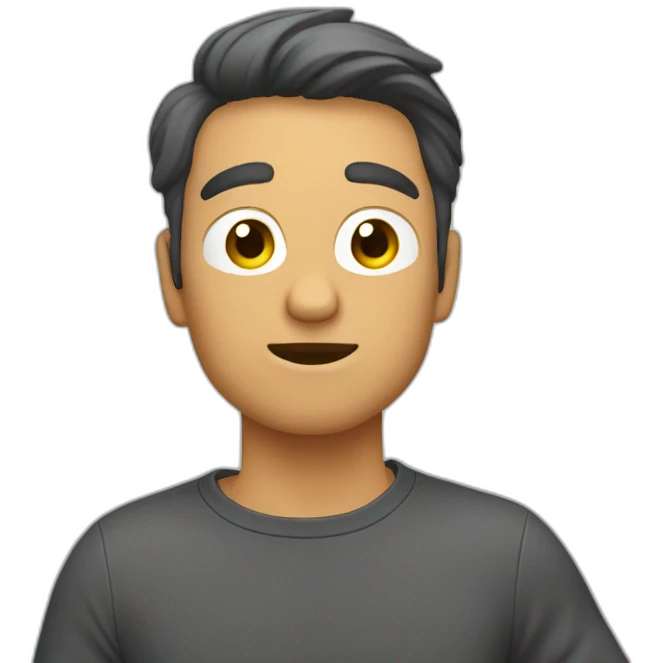 homme qui fait un dab avec les bras emoji