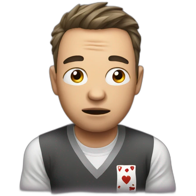 crying poker player emoji
