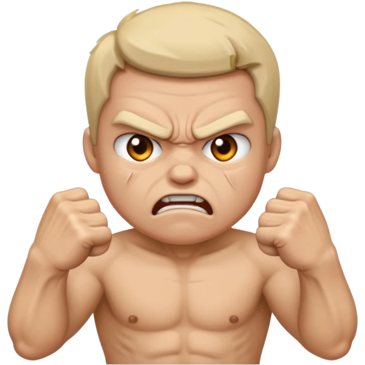 Animosity - strong hostility or ill feeling toward someone with angry gestures emoji