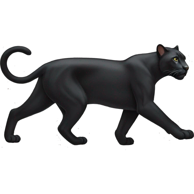 a walking panther emoji