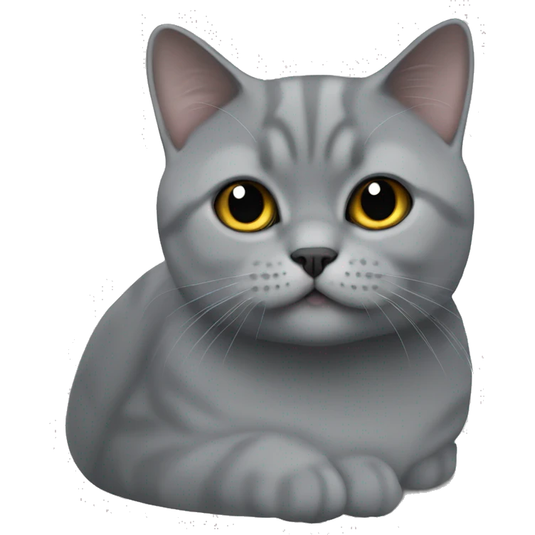 British shorthair grey emoji