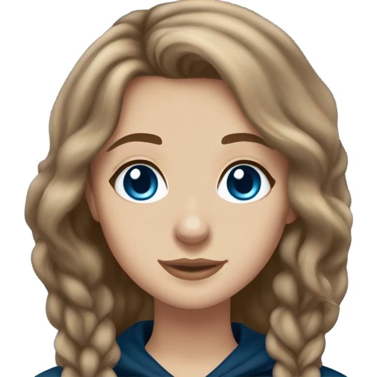 Harry Potter ravenclaw girl light brown hair blue eyes  emoji