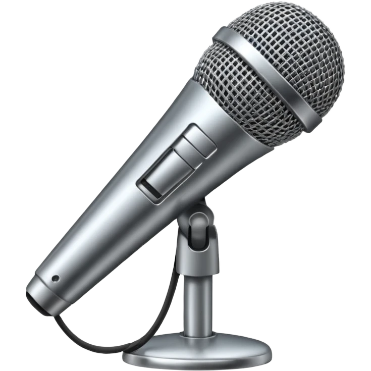 Outlined 🎤 emoji emoji