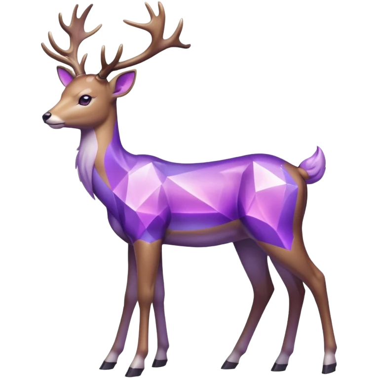 glitter purple and cian pokemon crystal deer emoji