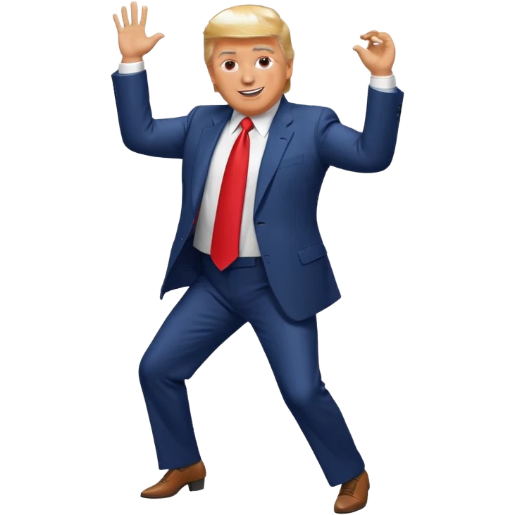 Donald Trump bailando emoji