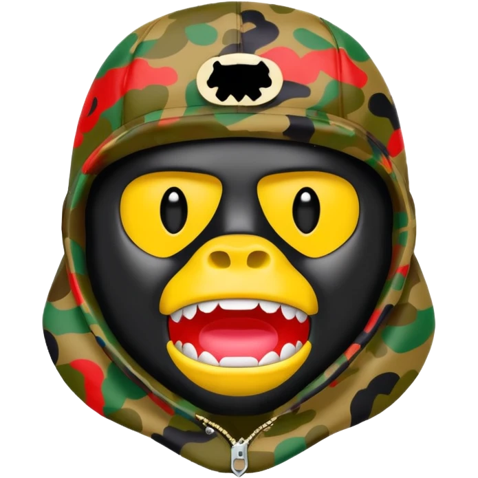 Сделай логотип Bape emoji