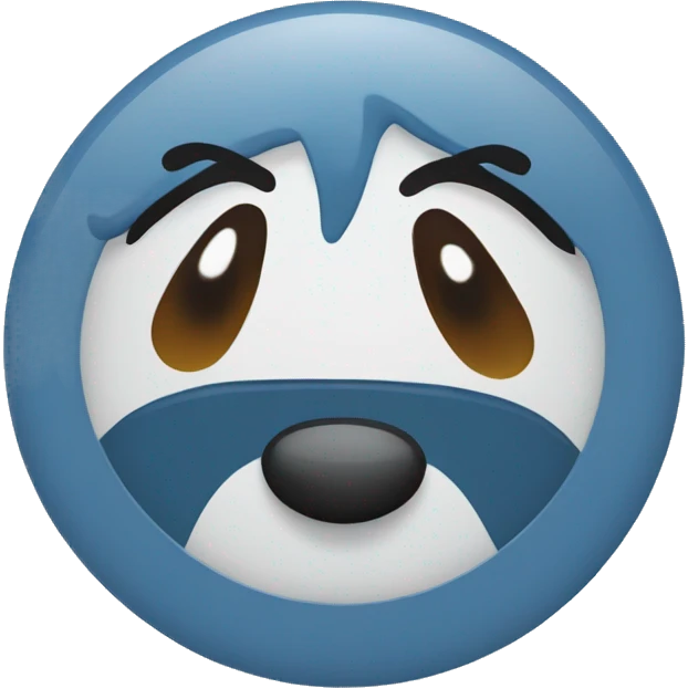 Blue tick emoji with blue circle background emoji