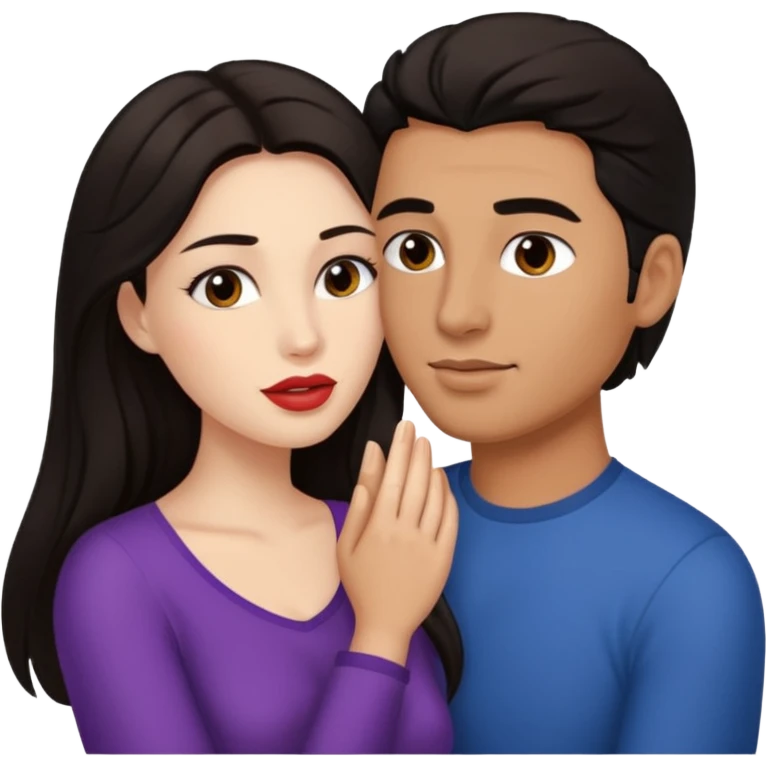 Homem chupando os peitos de uma mulher emoji