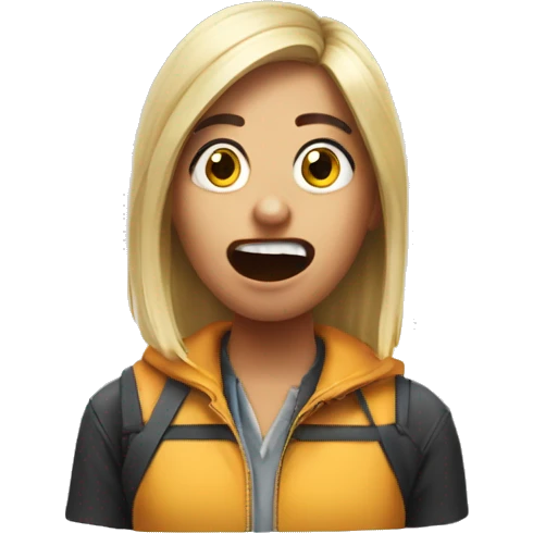 Cara suuuuuuper impactada emoji