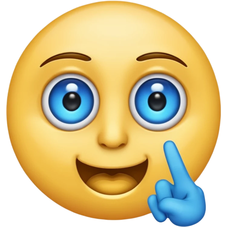 Eyes emoji with two fingers pointing in emoji