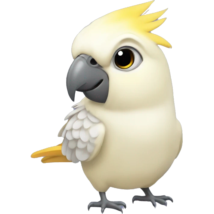 Cockatiel with sliper emoji