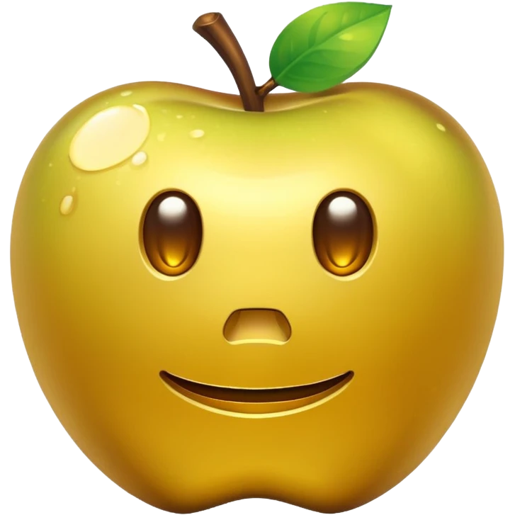 Enchanted golden apple in minecraft style  emoji