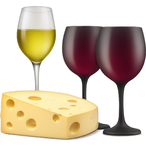 Cheese and wine emoji