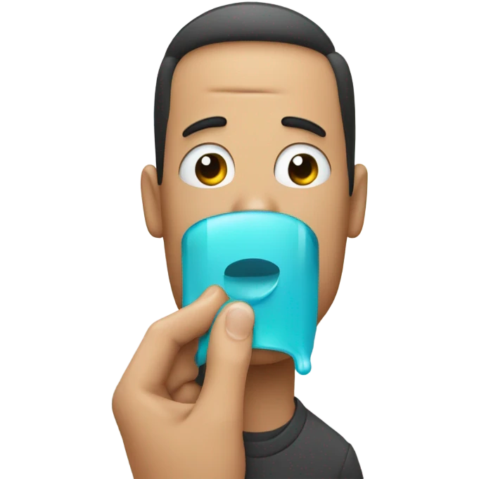 crying while holding a vape emoji