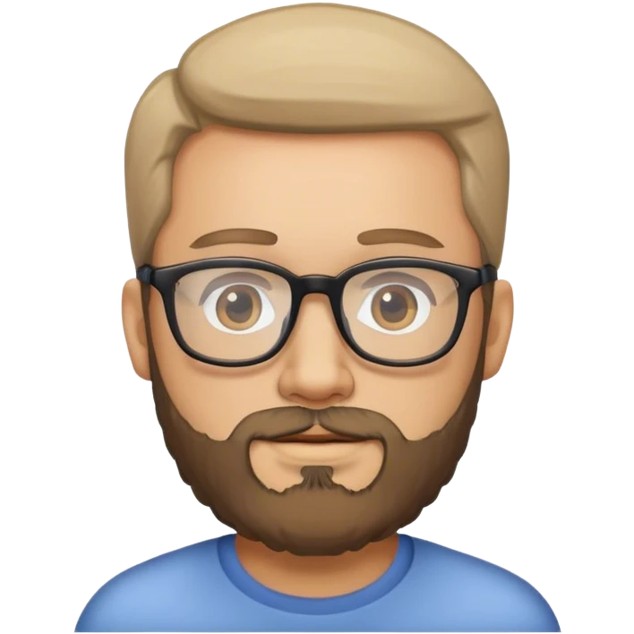 male with glasses and beard emoji