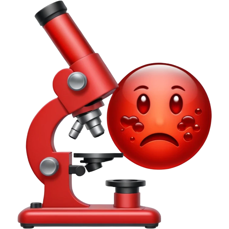 sangue no microscopio emoji