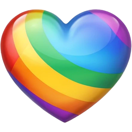 Pride heart emoji