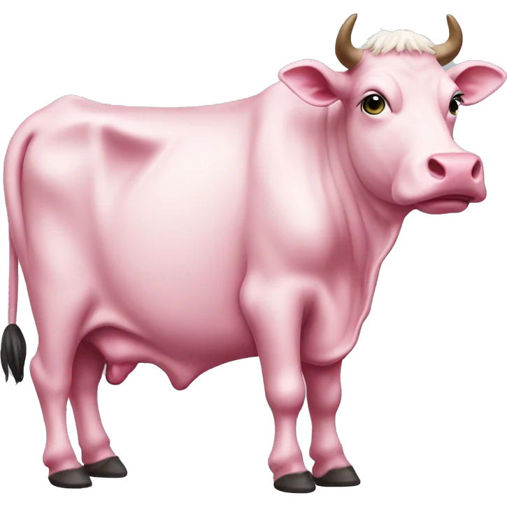 pink cow emoji