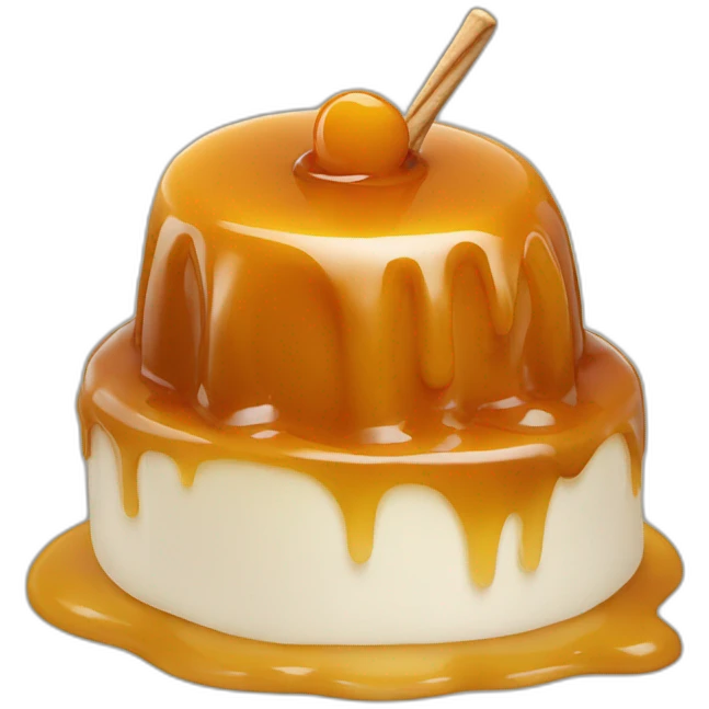Glace à la caramel emoji