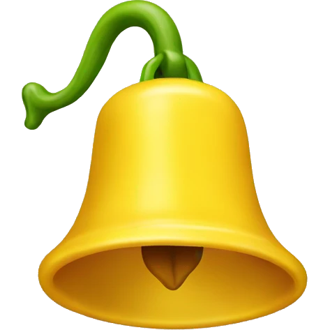 a yellow bell emoji