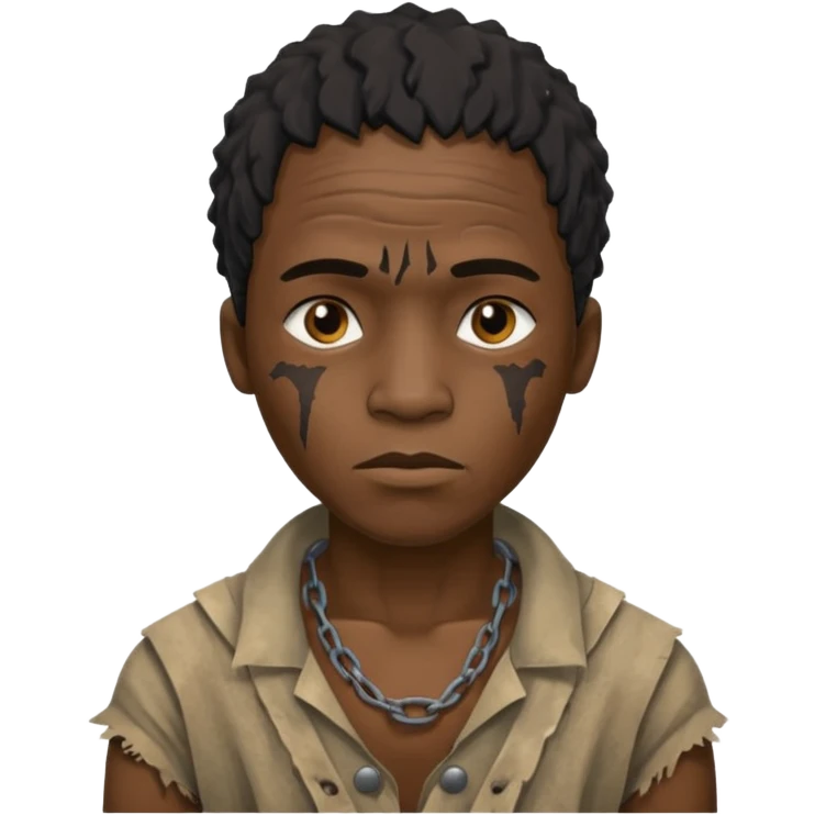 Black African slave emoji