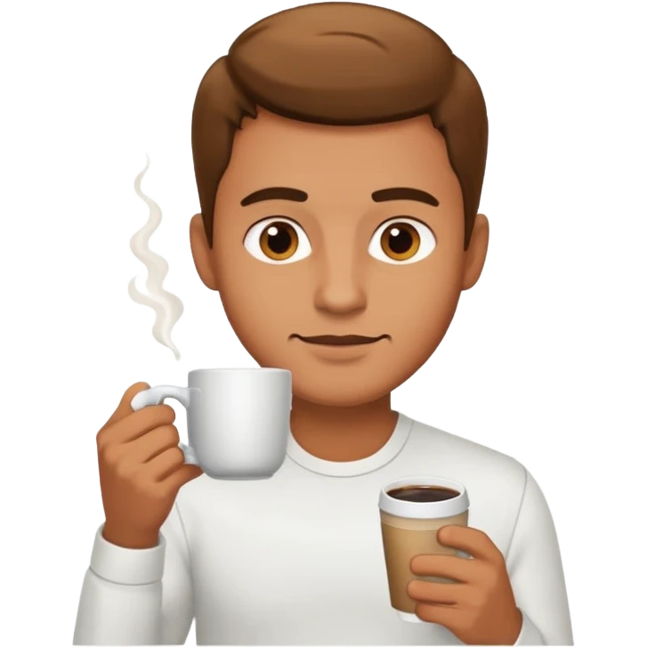 hot coffee guy emoji