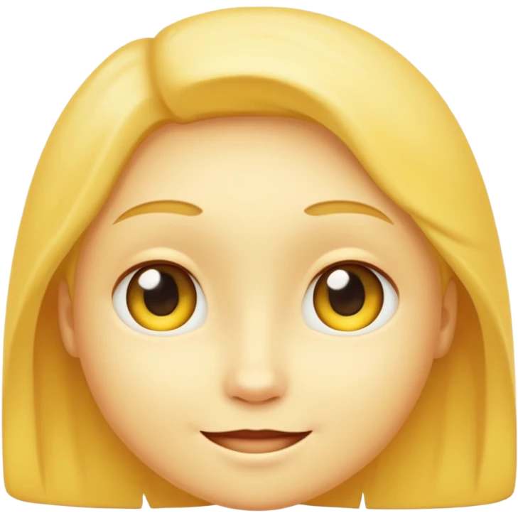 Shy yellow face emoji