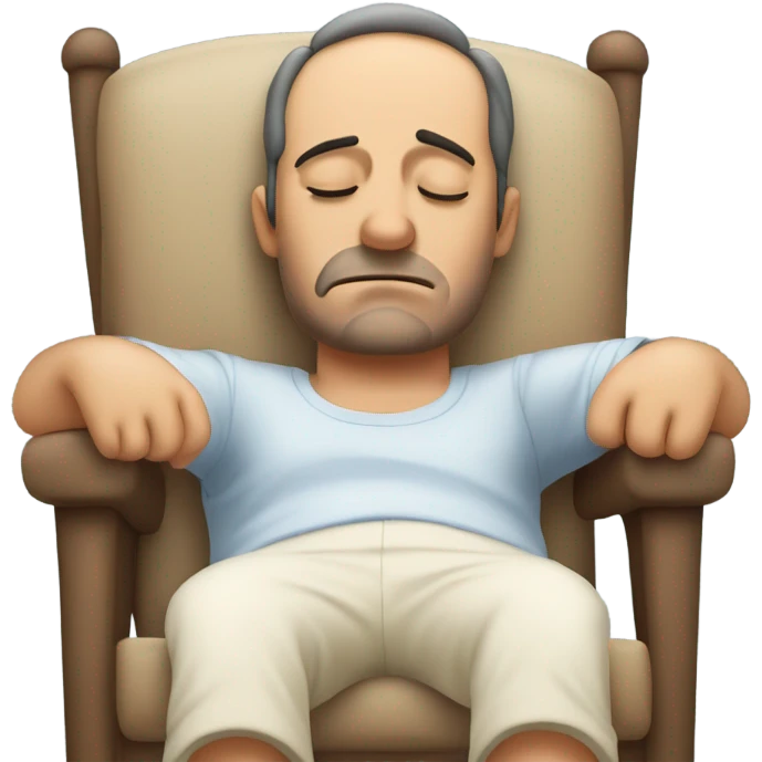 A man with no energy  emoji