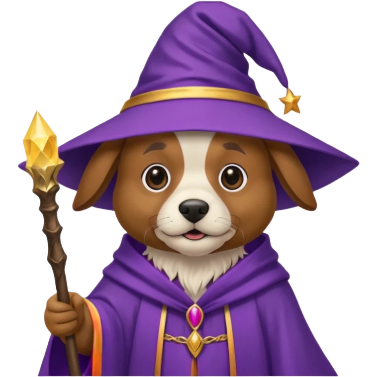 Dog wizard emoji