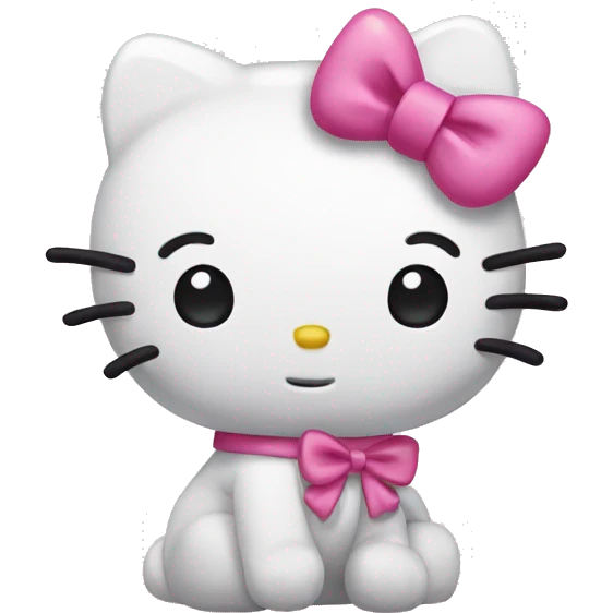 Hello kitty with a bow emoji