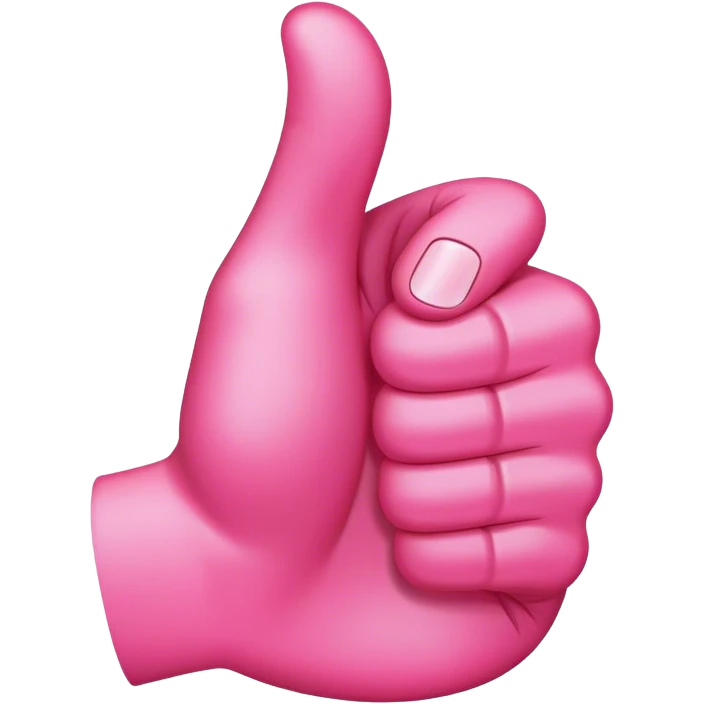 thumbs down that is pink emoji