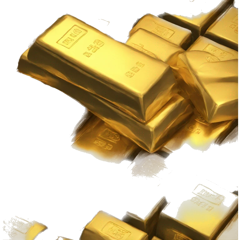 Pile of gold bar emoji
