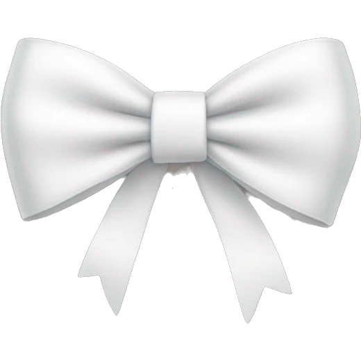 White bow  emoji