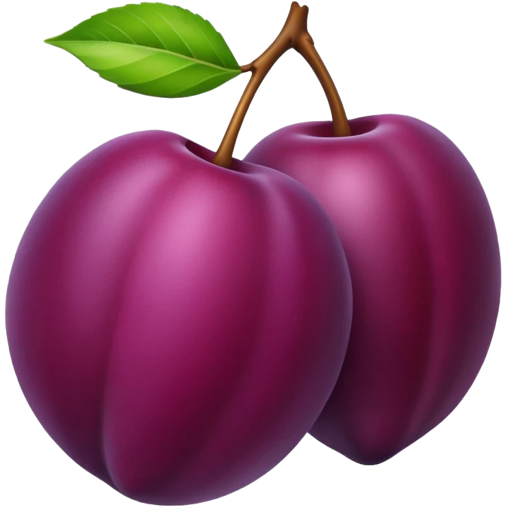 Plum emoji