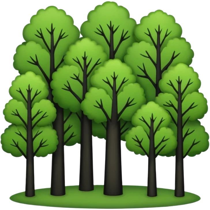 In our hometown, there’s plenty of trees emoji