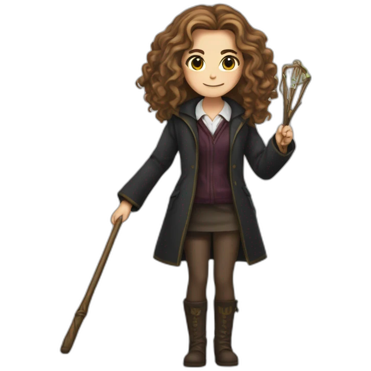 Hermione Granger with madgic wand emoji