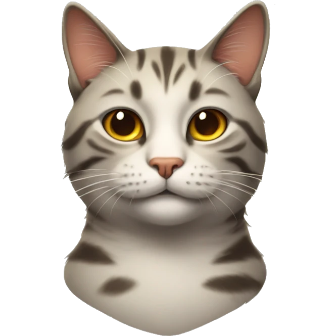 Smirking cat with top emoji