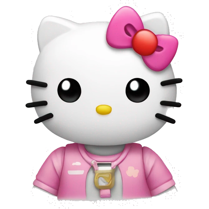 hello kitty with coding emoji