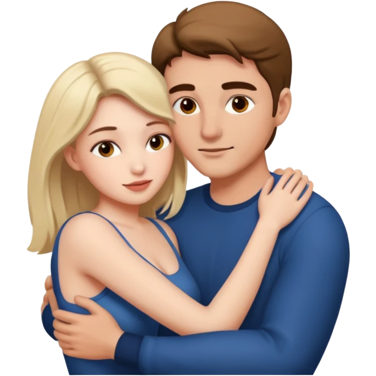 Naked man and woman having sex emoji