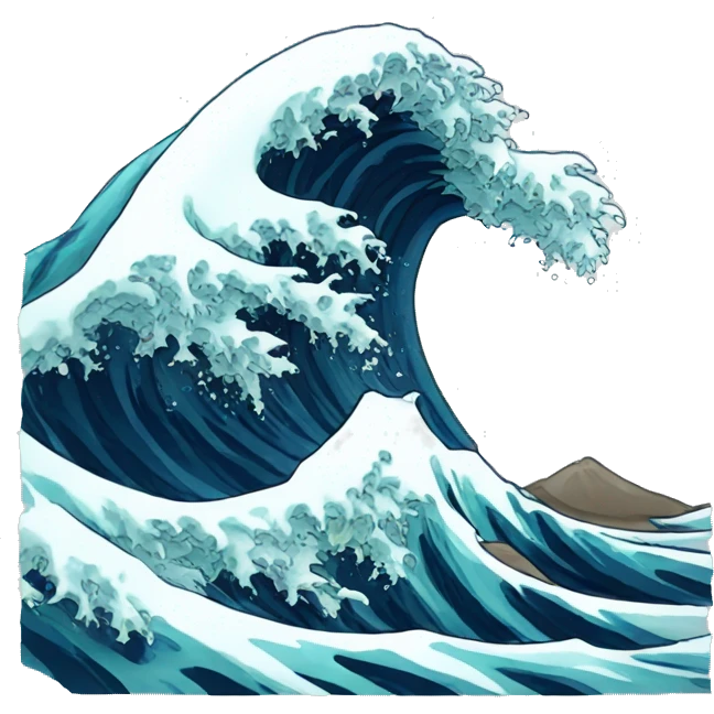 tsunami emoji