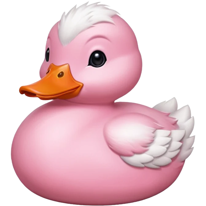 cute soft pink duck emoji