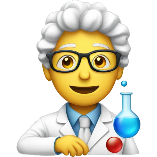 a scientist experimenting with molecules emoji