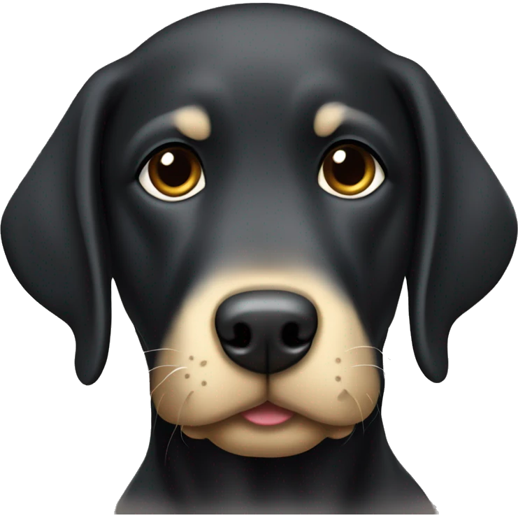 black labrador ￼   emoji